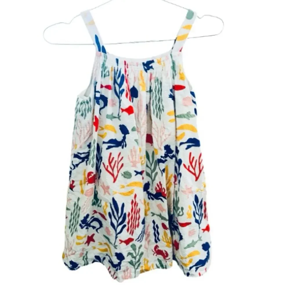 Disney Store Luca And Alberto Sea Monsters Seersucker Dress Size 7/8